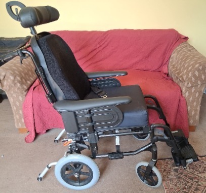 Used Invacare Action 3NG Wheelchair with Reclining Backrest 18" 45cm Seat Width